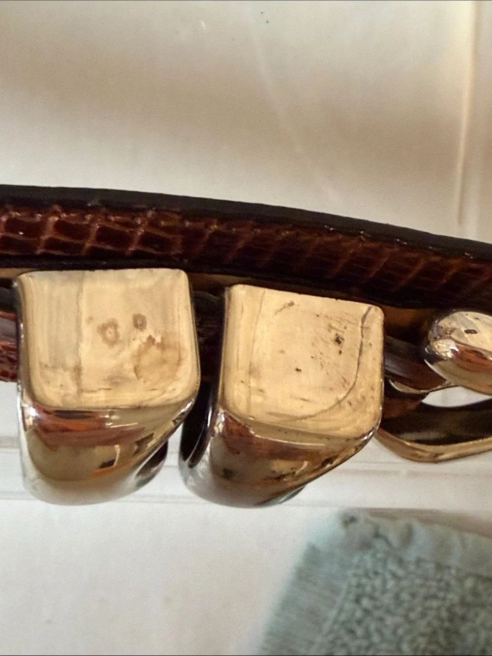 Vintage Genuine Crocodile Western Ranger Belt Size 38 Made in Spain Style M2804